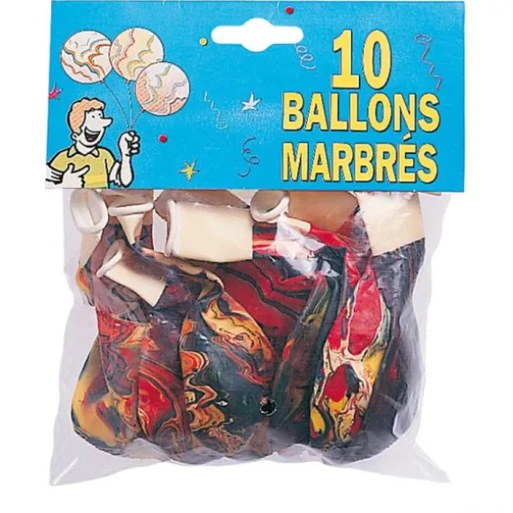 10 Ballons de baudruche - Marbrés
