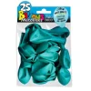 25 Ballons de baudruche métallisés - Bleu Ciel