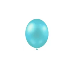 25 Ballons de baudruche métallisés - Bleu Ciel