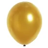 50 Ballons de Baudruche Métallisés Or