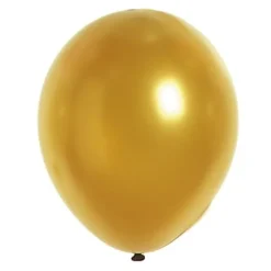 50 Ballons de Baudruche Métallisés Or