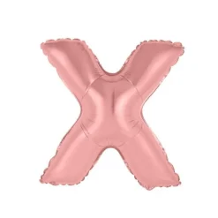 25 Ballons de baudruche métallisés - Couleur Rose Gold