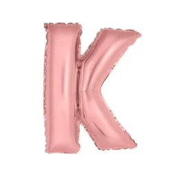 25 Ballons de baudruche métallisés - Couleur Rose Gold