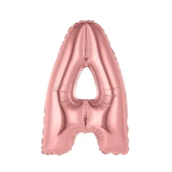25 Ballons de baudruche métallisés - Couleur Rose Gold