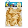 25 Ballons de baudruche métallisés - Ivoire