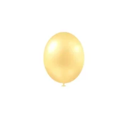 25 Ballons de baudruche métallisés - Ivoire