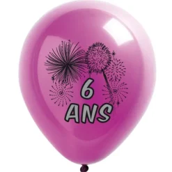 10 Ballons de Baudruche multicolore  6 ans