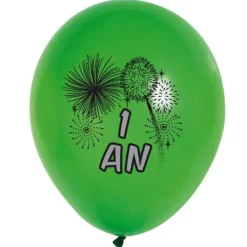 10 Ballons de Baudruche multicolore   1 an