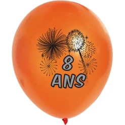 10 Ballons de Baudruche multicolore  8 ans