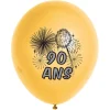 10 Ballons de Baudruche Multicolore Anniversaire 90 ans