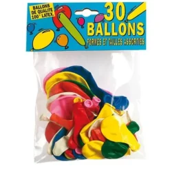 30 Ballons de Baudruches Tailles et Formes Diverses