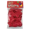 20 Ballons de Baudruche Unis Rouge