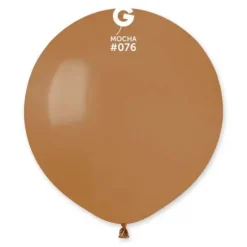 10 Ballons en latex - 48 cm - Couleur Moka