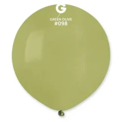 10 Ballons en latex - 48 cm - Couleur Vert Olive
