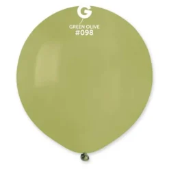 10 Ballons en latex - 48 cm - Couleur Vert Olive