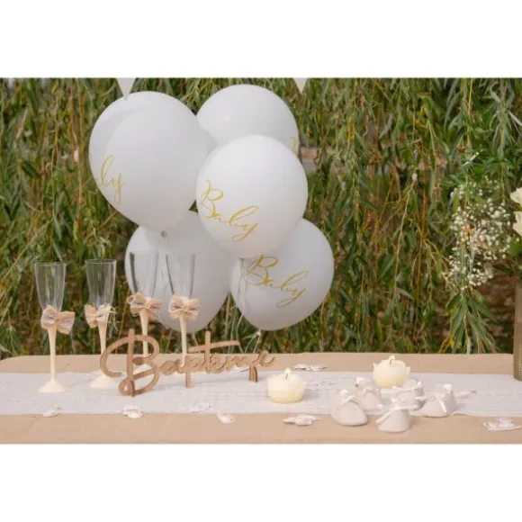 6 ballons en latex - Diamètre 30 cm - Collection Little Teddy