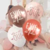 8 ballons en latex - Diamètre 30 cm - Collection EVJF Party