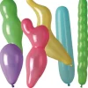25 Ballons à formes et coloris assortis - 90 cm