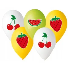 5 Ballons "Fruit" - 33 cm