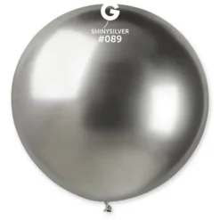 1 Ballon Shiny XL - Couleur Argent
