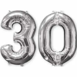 Ballons Hélium - 30 ans - Argenté