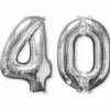 Ballons Hélium - 40 ans - Argenté