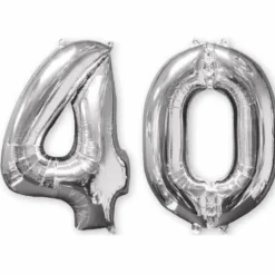 Ballons Hélium - 40 ans - Argenté