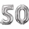 Ballons Hélium - 50 ans - Argentés
