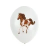 6 Ballons latex - Collection Beaux Chevaux