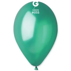 10 Ballons Métallisés - 30 cm - Couleur Vert
