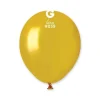 50 Ballons Métallisés Couleur Dorée - 13 cm