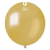 10 Ballons Métallisés Doré - 48 cm