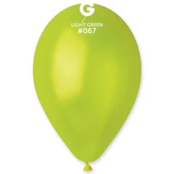 10 ballons métallisés en latex - 30 cm - Couleur Vert Anis