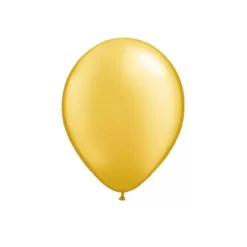 25 Ballons Métallisés Or - 15 cm
