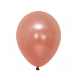 25 Ballons Métallisés Rose Gold - 15 cm