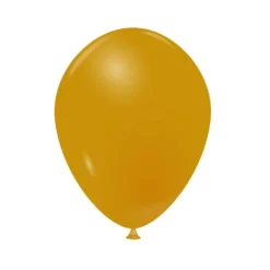 20 Ballons Opaques Jaune Moutarde - 25 cm