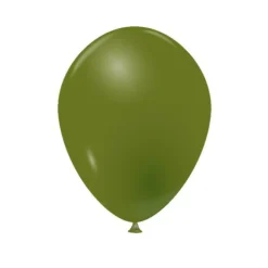 20 Ballons Opaques Vert Kaki - 25 cm