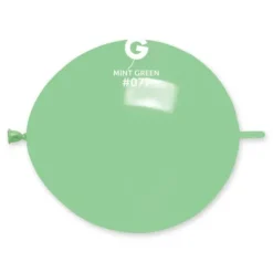 50 Ballons ronds avec lien - Vert Menthe - 33 cm