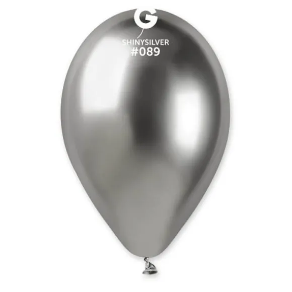 25 Ballons Shiny - 33 cm - Couleur Argent