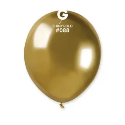 50 ballons Shiny - 13 cm - Couleur Or