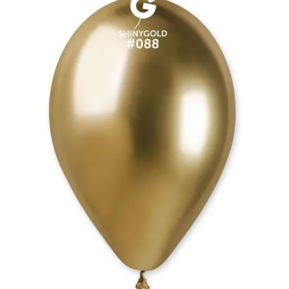 5 Ballons Shiny - 33 cm - Couleur Or