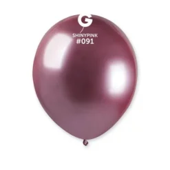 50 Ballons Shiny - 13 cm - Couleur Rose