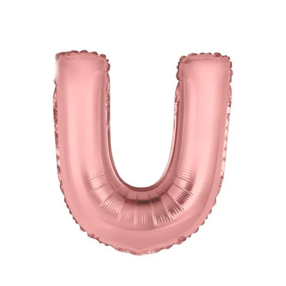 5 Ballons Shiny - 33 cm - Couleur Rose Gold