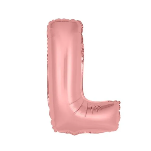 5 Ballons Shiny - 33 cm - Couleur Rose Gold