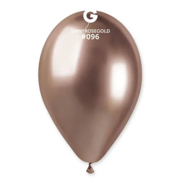 5 Ballons Shiny - 33 cm - Couleur Rose Gold