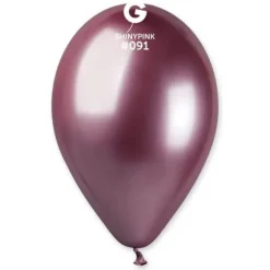 5 Ballons Shiny - 33 cm - Couleur Rose