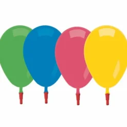 10 Ballons Siffleurs - 19 cm - Couleur Multicolore