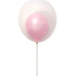6 Ballons transparents Cristal