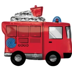 Ballon Supershape™ Camion de pompier - 66 cm