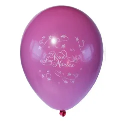 10 Ballons Vive les Mariés Couleur  Rose Fuschia